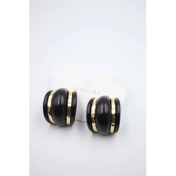 Akrilik Küpe - Siyah