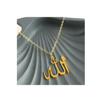 Allah Yazılı Uçlu Kolye