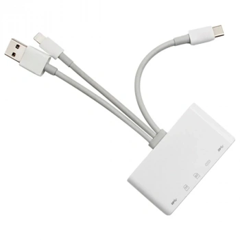 Ally 3 İn1  İphone+usb C+ Usb A Kamera Okuyucu Kart Okuyucu