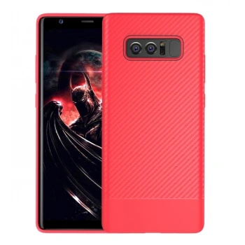Ally Sm Galaxy Note 8 Carbon Fiber Dokulu Premium Soft Silikon Kılıf