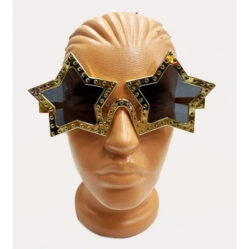 Altın Yıldız Metalize Parti Gözlüğü