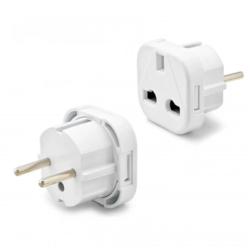 Amerikan-İngiliz Fiş Adaptörü Beyaz FIS003