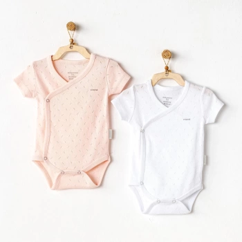 Andywawa AC25555 Jacquard Basic 2Li Zıbın Body Pink White