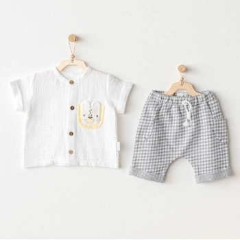 Andywawa AC25814 Little King Bebek 2Li Takım Grey