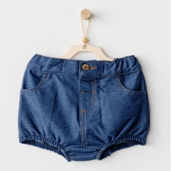 Andywawa AC25933 Casual Bebek Şort İndigo