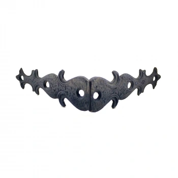 Antika Tarz Dekoratif Pirinç Kelebek Gönye - Yan, 105x105 mm, Oksit