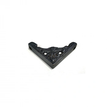 Antika Tarz Dekoratif Pirinç Köşe Süsü - 58x58 mm, Oksit