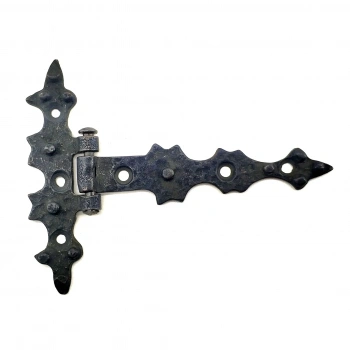 Antika Tarz Dekoratif Pirinç Yıldız Kuyruklu Menteşe - 85x110 Mm, Oksit