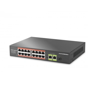 AO POE Switch 16 Port 2 Uplink 1 Sfp Gigabit 210W HDX1442