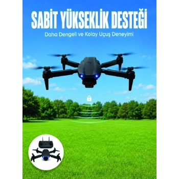 App Kontrollü Mini Drone 4k Hd Kamera, 360° Takla Ve Katlanabilir Tasarım