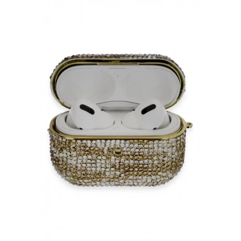 Apple Airpods Pro 2 (2.nesil) Klor Taşlı Kılıf - Desen 6