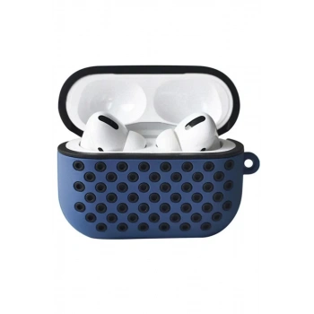 Apple Airpods Pro 2 (2.nesil) Spor Delikli Kılıf - Lacivert-Siyah