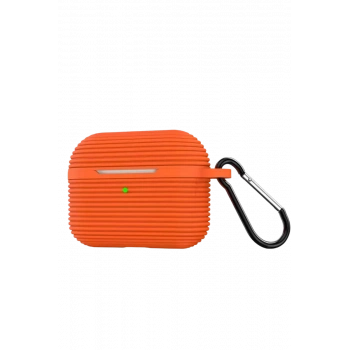 Apple Airpods Pro 3 (3.nesil) Raven Silikon Kılıf - Turuncu