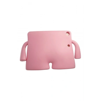 Apple iPad Pro 13 (2024) Karakter Tablet Silikon - Açık Pembe