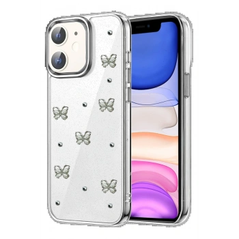 Apple iPhone 11 Fiyonk Desenli Kapak - Desen 1