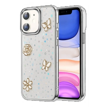Apple iPhone 11 Fiyonk Desenli Kapak - Desen 2