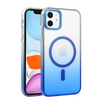 Apple iPhone 11 Glossy Magsafe Kapak - Mavi