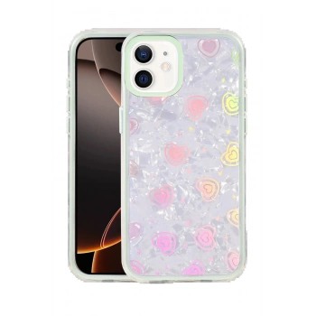 Apple iPhone 11 Lumi Desenli Kapak - Yeşil