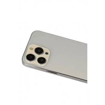 Apple iPhone 12 Pro Rainbow Kamera Lens Koruma Cam - Gold