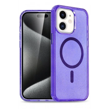 Apple iPhone 12 Star Magsafe Kapak - Mor