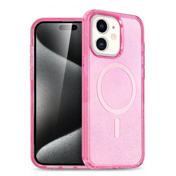 Apple iPhone 12 Star Magsafe Kapak - Pembe