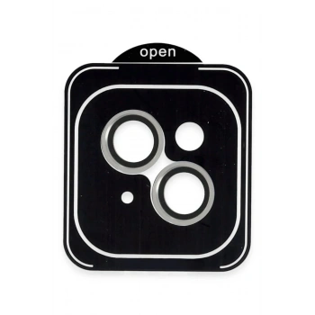 Apple iPhone 13 PVD Metal Kamera Lens - Gümüş