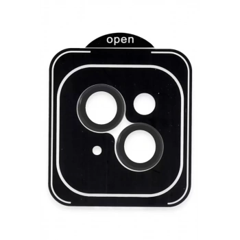 Apple iPhone 13 PVD Metal Kamera Lens - Siyah