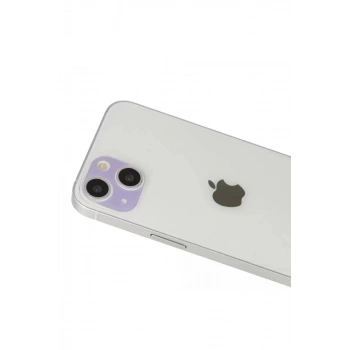 Apple iPhone 13 Rainbow Kamera Lens Koruma Cam - Mor