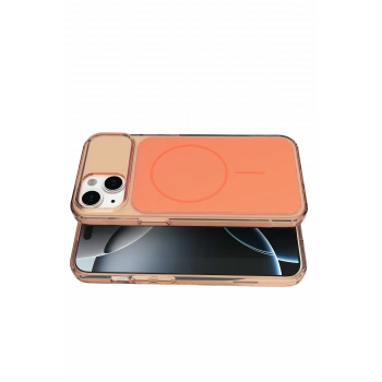 Apple iPhone 14 Bruma Magsafe Kapak - Turuncu
