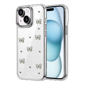 Apple iPhone 14 Fiyonk Desenli Kapak - Desen 1