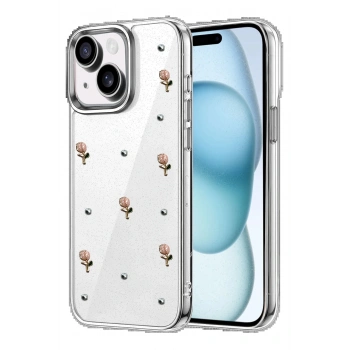 Apple iPhone 14 Fiyonk Desenli Kapak - Desen 5