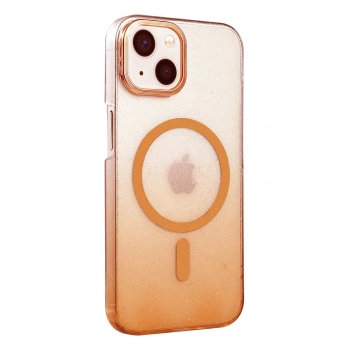 Apple iPhone 14 Glossy Magsafe Kapak - Turuncu