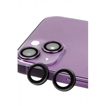 Apple iPhone 14 Raze Metal Kamera Lens - Siyah