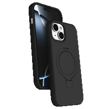 Apple iPhone 14 Regal Magsafe Standlı Kapak - Siyah