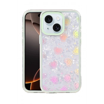 Apple iPhone 15 Lumi Desenli Kapak - Mavi