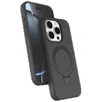 Apple iPhone 15 Pro Max Regal Magsafe Standlı Kapak - Titan Gri