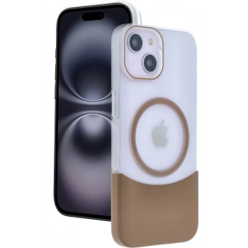 Apple iPhone 15 Velar Magsafe Kapak - Çöl Titanyum