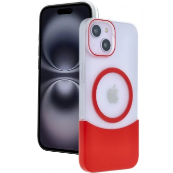 Apple iPhone 15 Velar Magsafe Kapak - Kırmızı