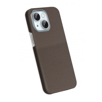 Apple iPhone 15 Volt Magsafe Kapak - Kahverengi