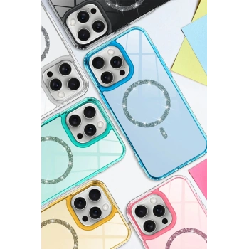 Apple iPhone 16 Live Diamond Magsafe Kapak - Yeşil