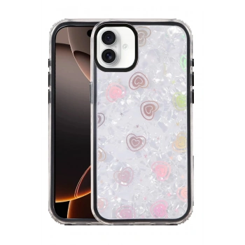 Apple iPhone 16 Lumi Desenli Kapak - Siyah