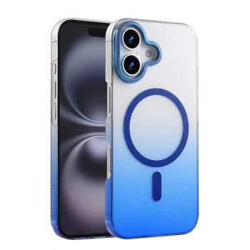 Apple iPhone 16 Plus Glossy Magsafe Kapak - Mavi