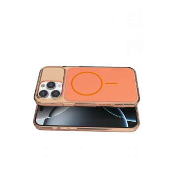 Apple iPhone 16 Pro Max Bruma Magsafe Kapak - Turuncu