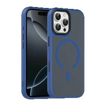 Apple iPhone 16 Pro Max Megane Magsafe Kapak - Lacivert