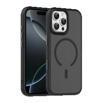 Apple iPhone 16 Pro Max Megane Magsafe Kapak - Siyah