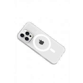 Apple iPhone 16 Pro Max PC Blank Magsafe Kapak - Şeffaf