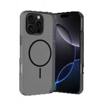 Apple iPhone 16 Pro Max PC Blank Magsafe Kapak - Siyah