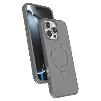 Apple iPhone 16 Pro Max Regal Magsafe Standlı Kapak - Titan Gri