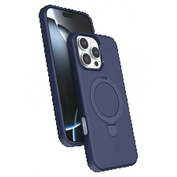 Apple iPhone 16 Pro Regal Magsafe Standlı Kapak - Lacivert