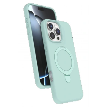 Apple iPhone 16 Pro Regal Magsafe Standlı Kapak - Su Yeşili